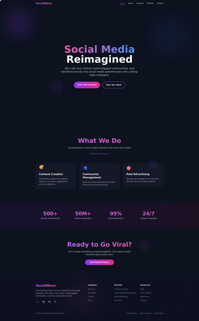 Agency Website Design