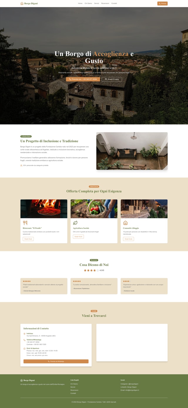 Borgo Digani Website