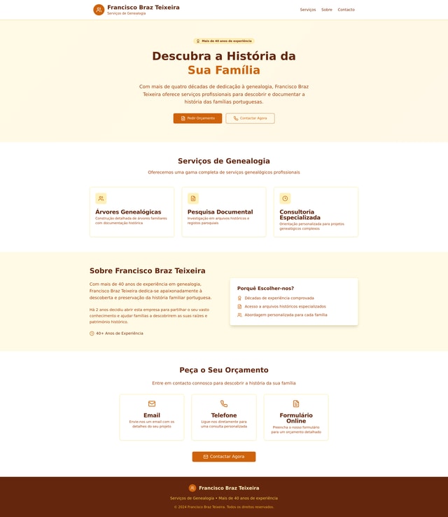 Genealogia Anúncio Papel