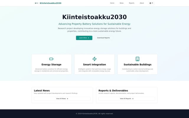 Kiinteistoakku2030 Website