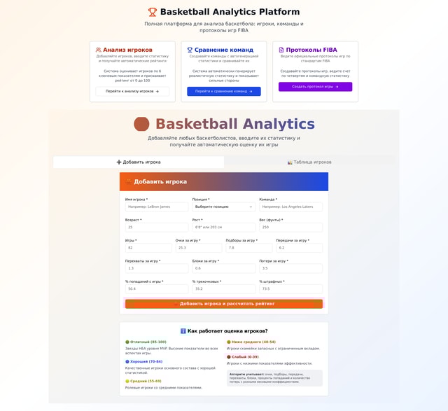 Player Analysis Tool