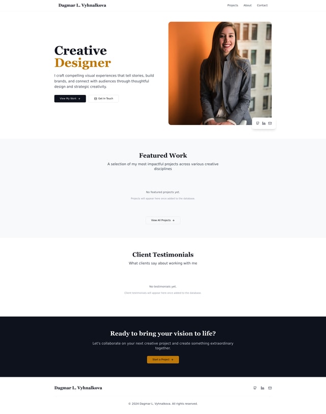 Portfolio Website Ideas