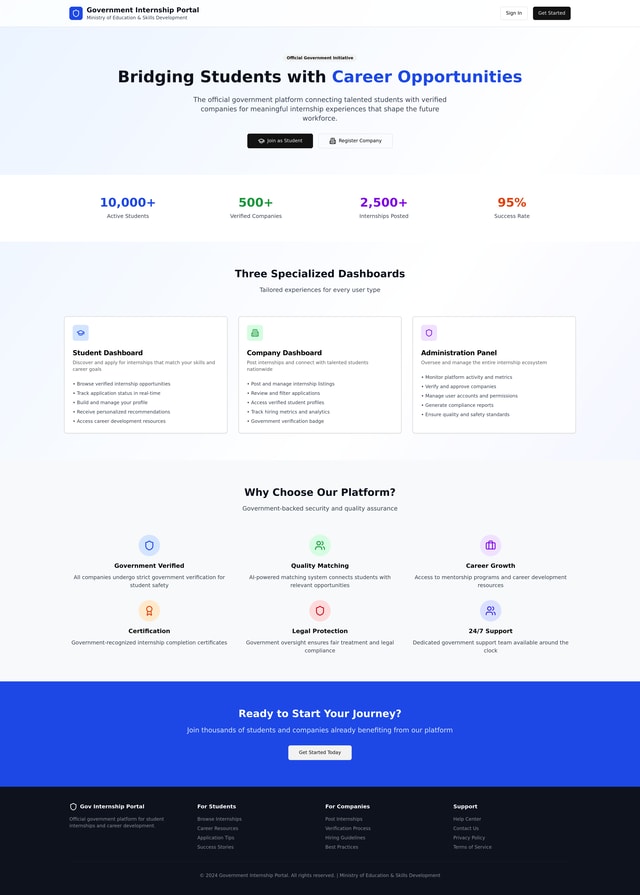 Internship Portal