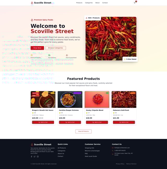 Scoville Street Website