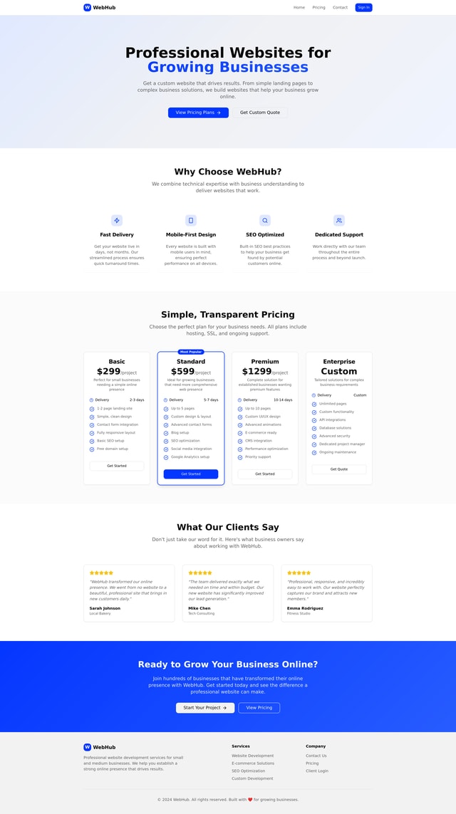 WebHub Platform