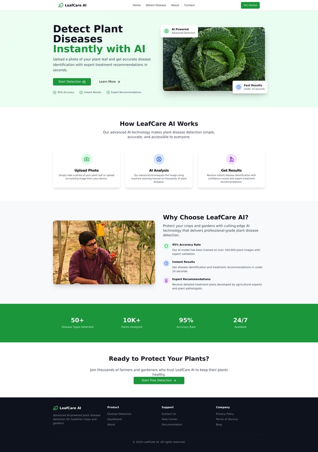 Leaf Disease Website