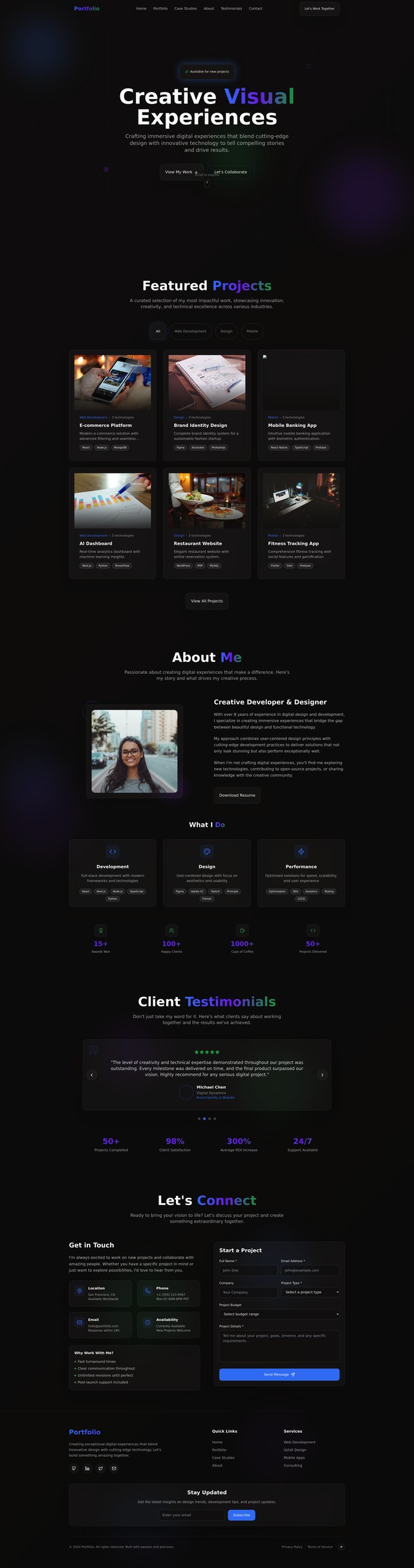 Portfolio Website Design