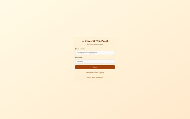 Tea Shop Tracker