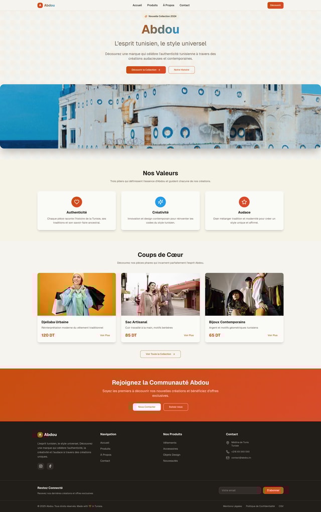 Abdou: Website Design