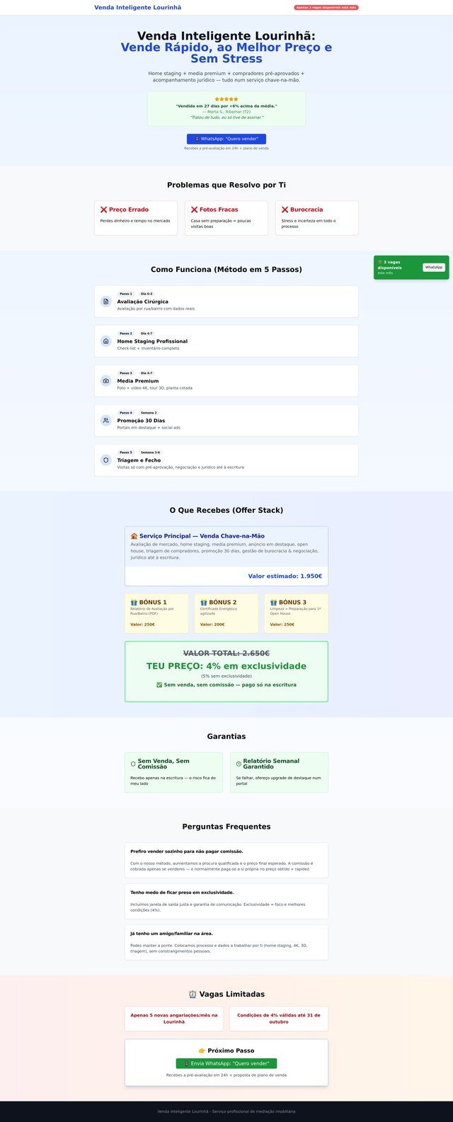 Irresistível Lourinhã Venda