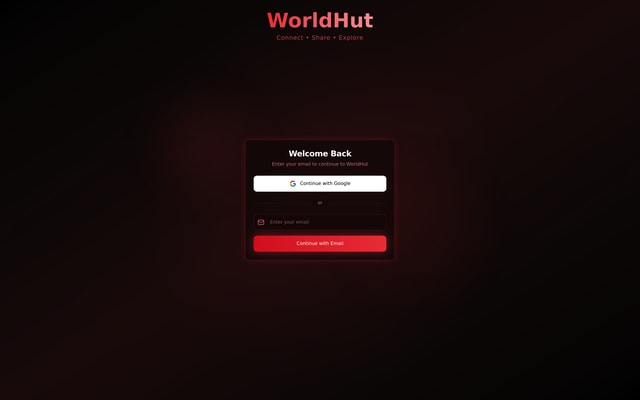WorldHut Interface