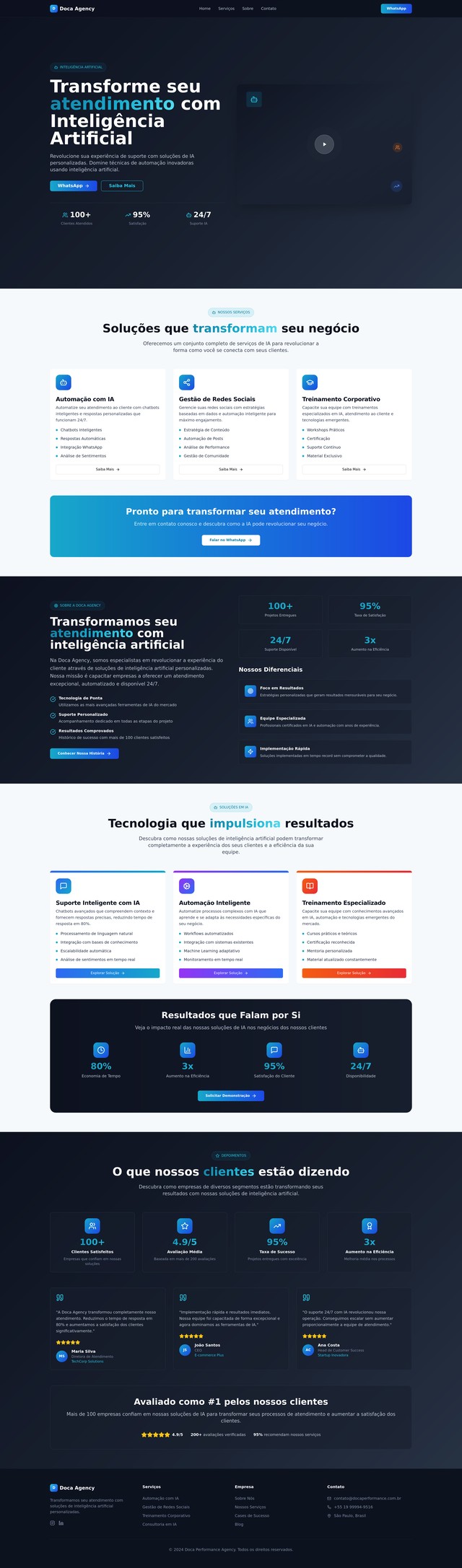 Doca Landing Page