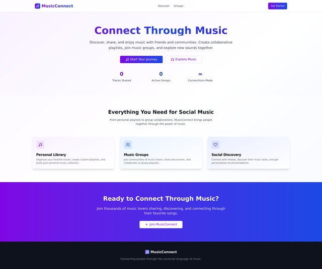 Music Web App