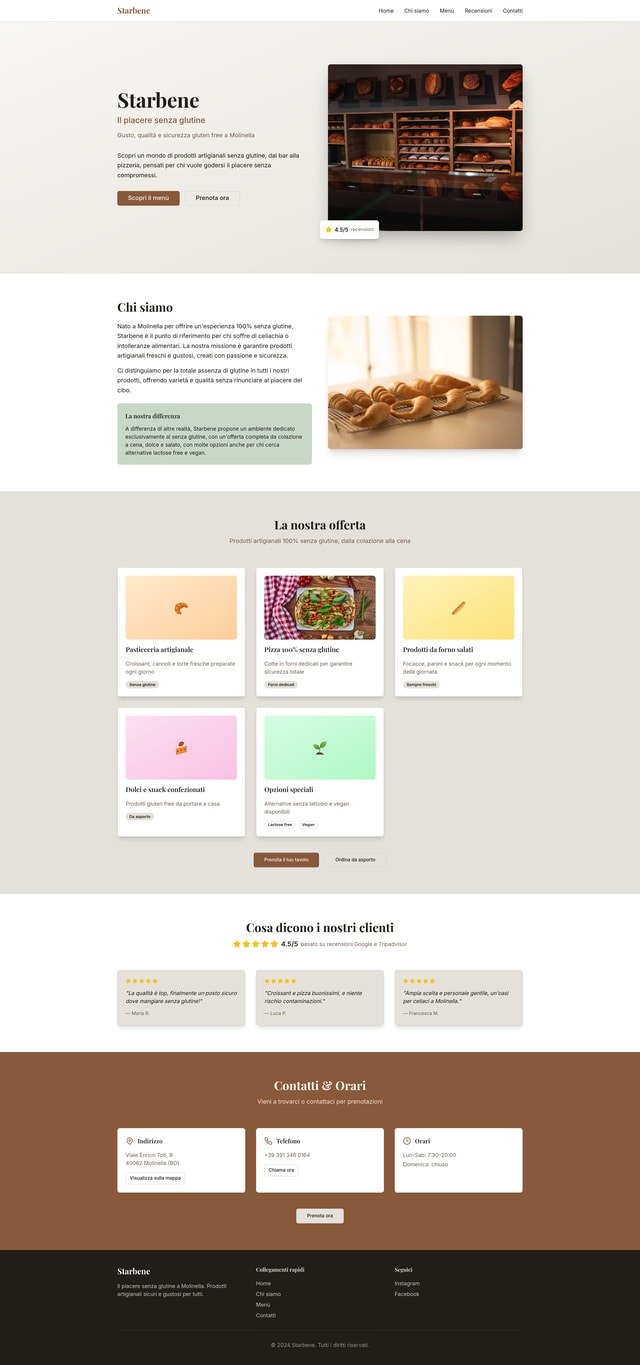 Starbene Website Content