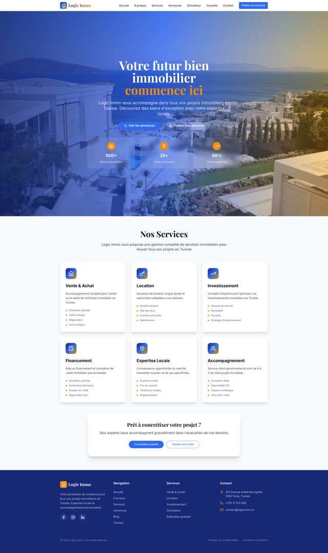 Logic Immo Website