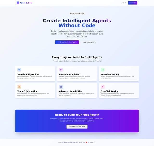 Agent Builder Platform