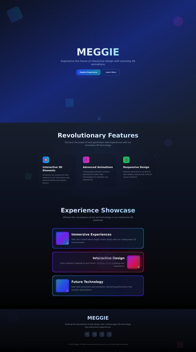 Meggie Website Design