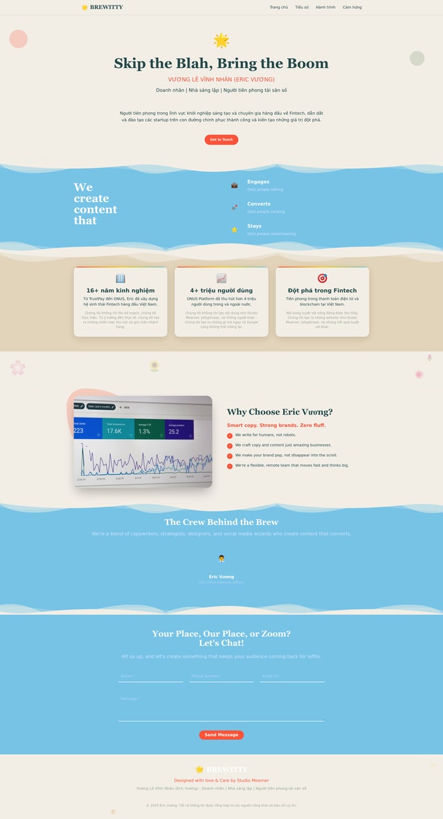 Eric Vuong Website