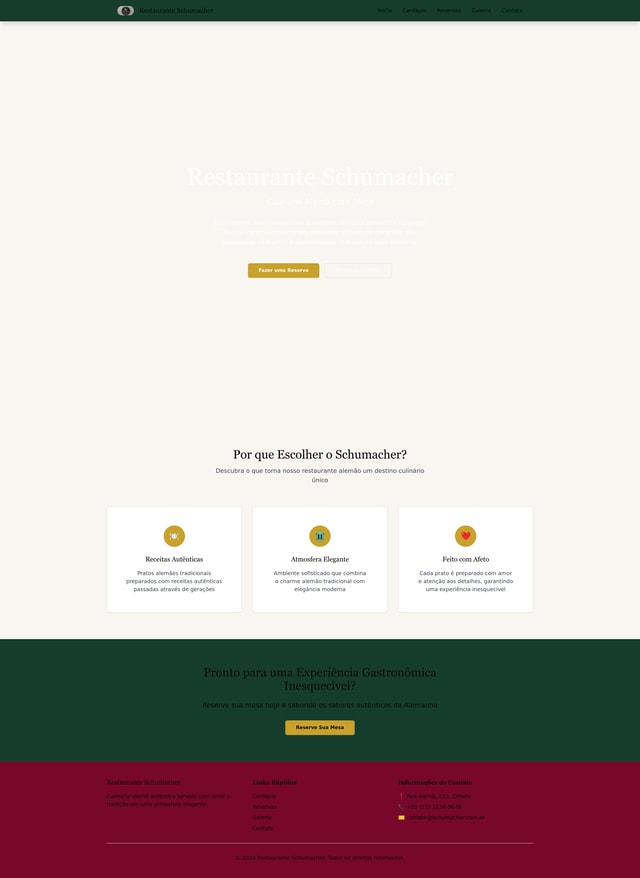 Restaurant Website Design