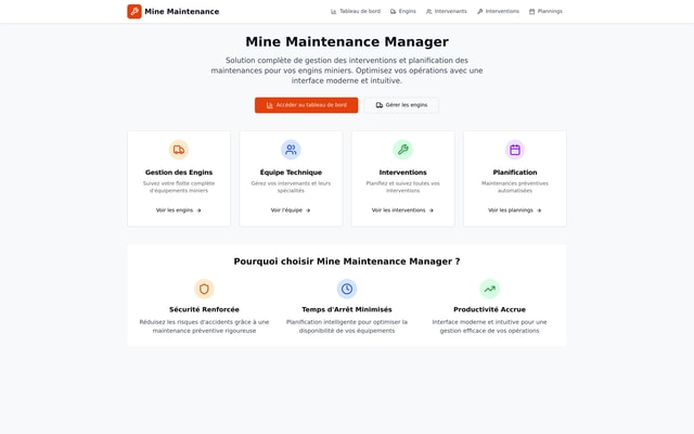 Mine Management App