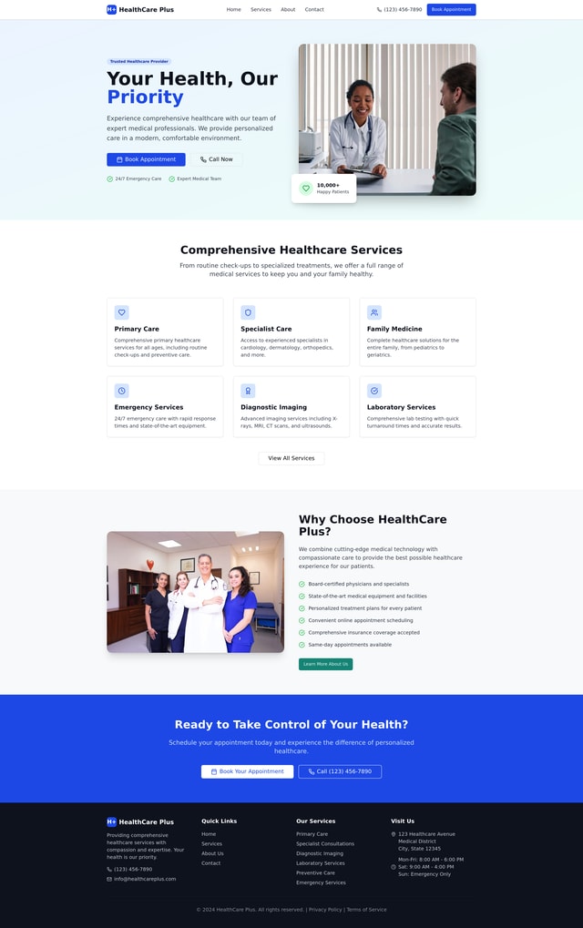 Healthcare Website