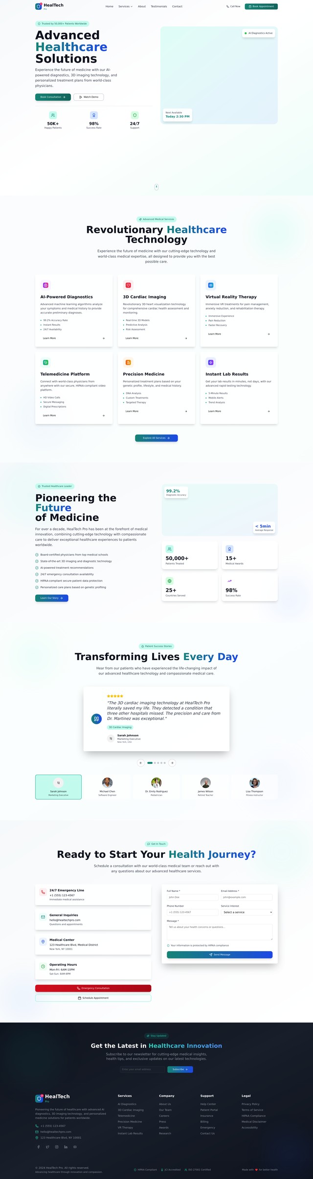 Healthcare Website 3D