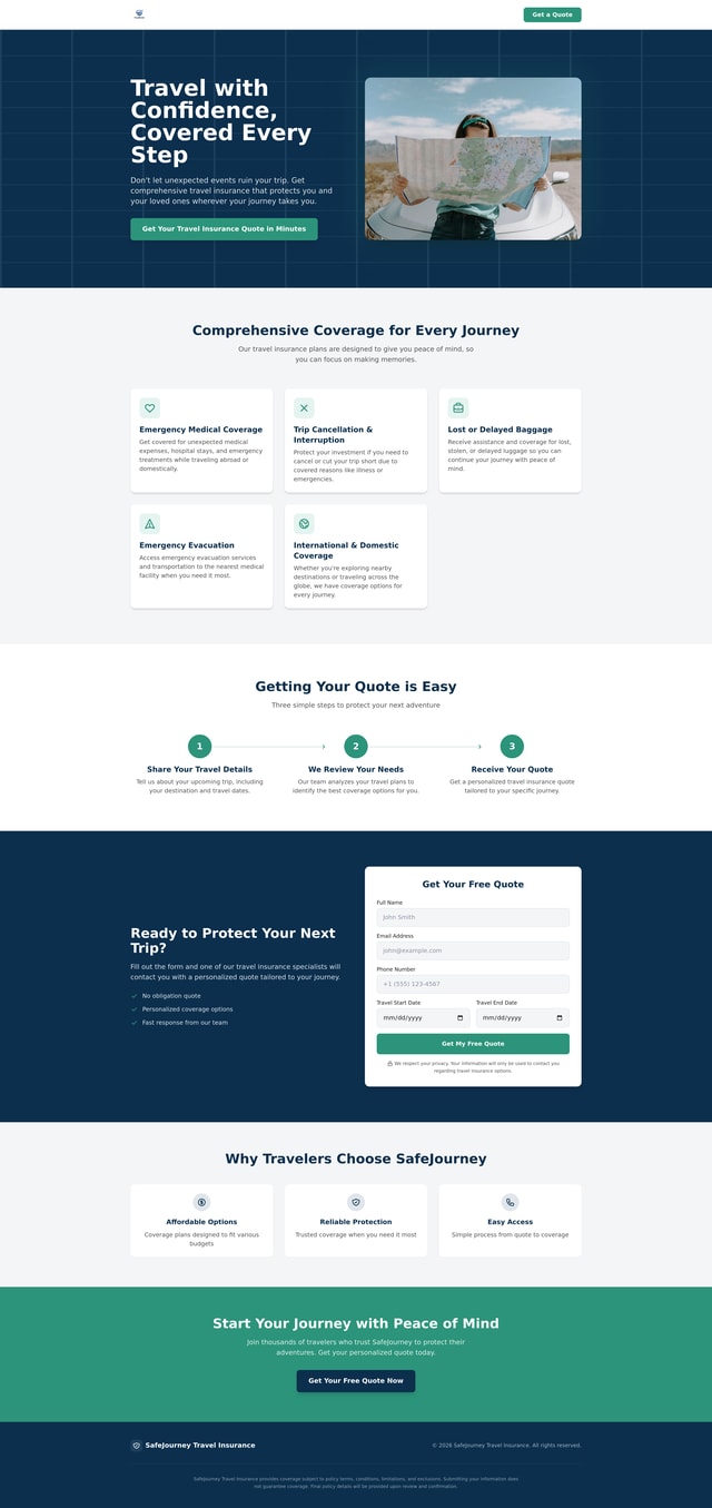 Insurance Landing Page