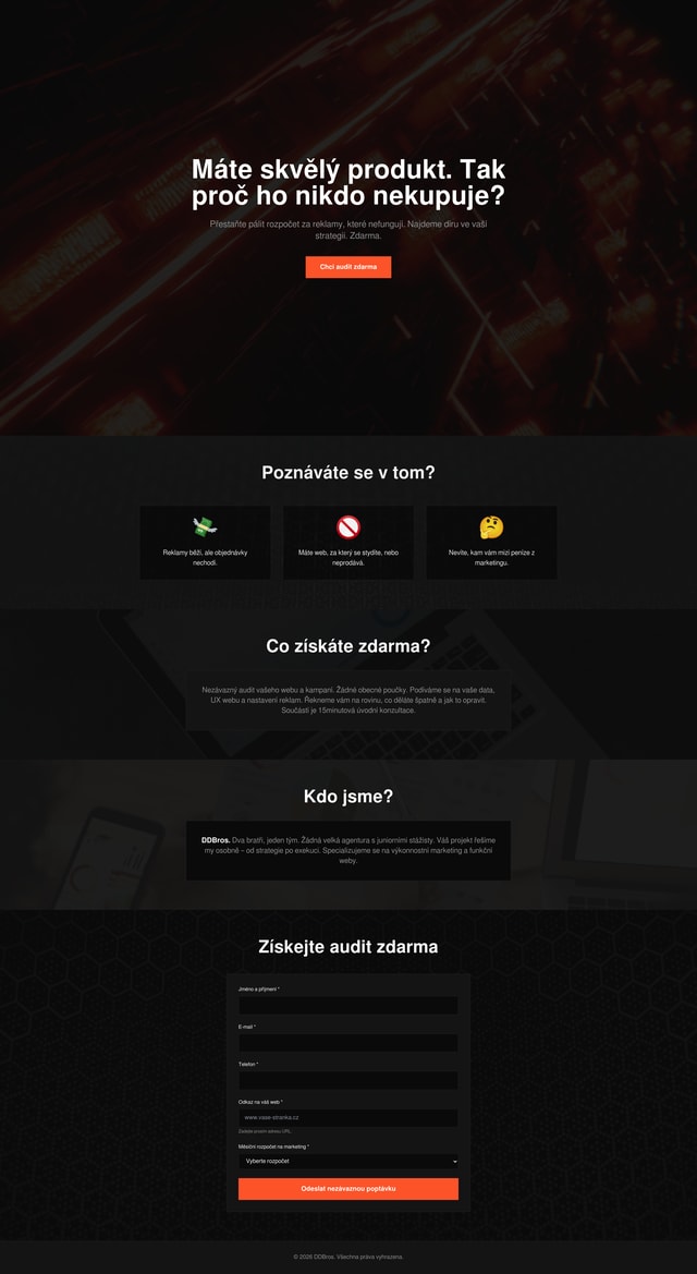 Marketing Audit Landing