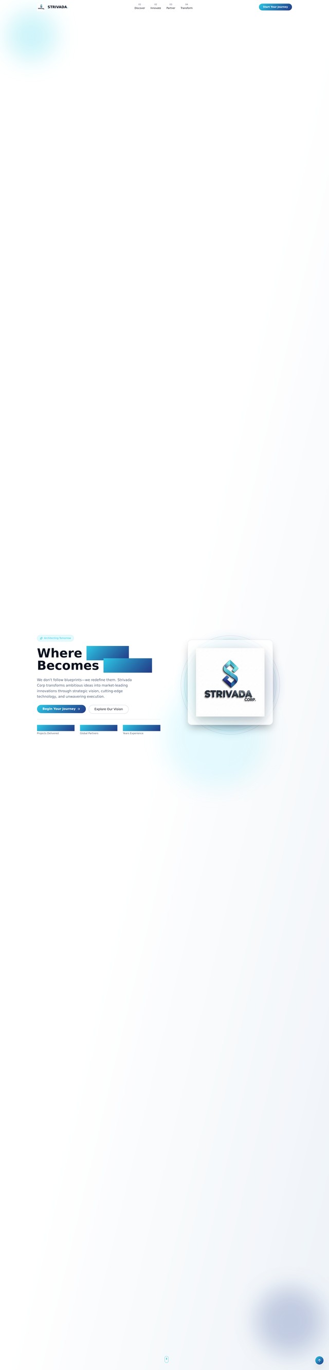 Strivada Landing Page