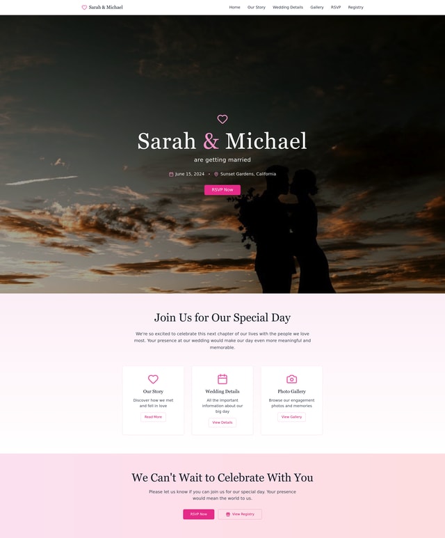 Wedding Website