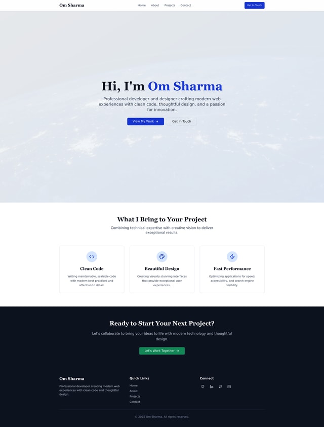 Personal Website Design