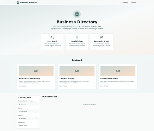 Directory App Build
