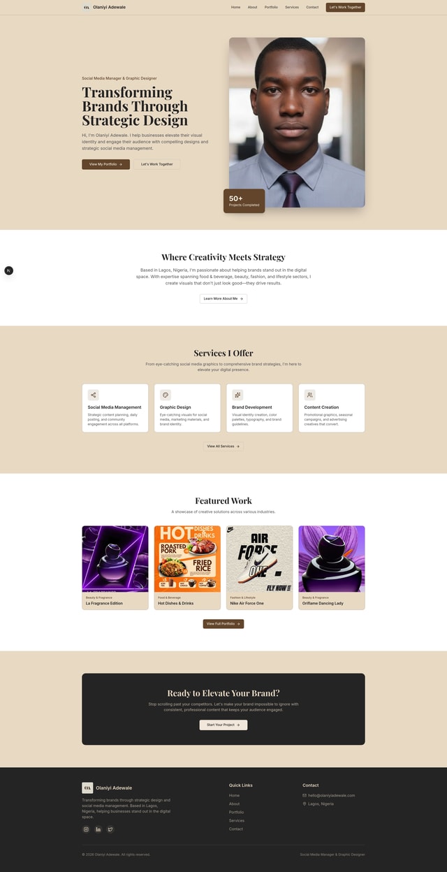 Portfolio Website Build