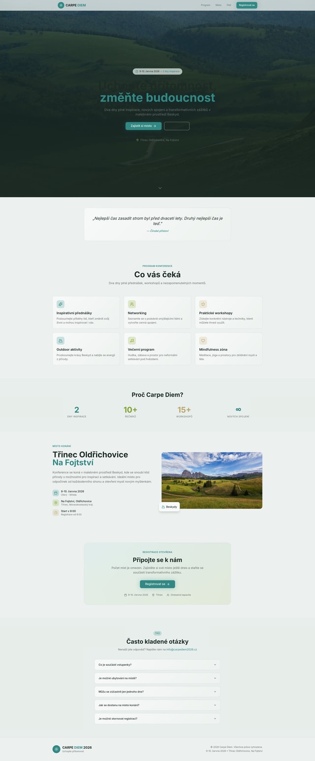 Conference Landing Page