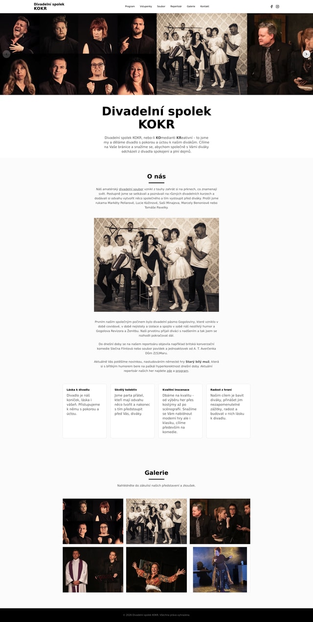 Divadlo KOKR Web