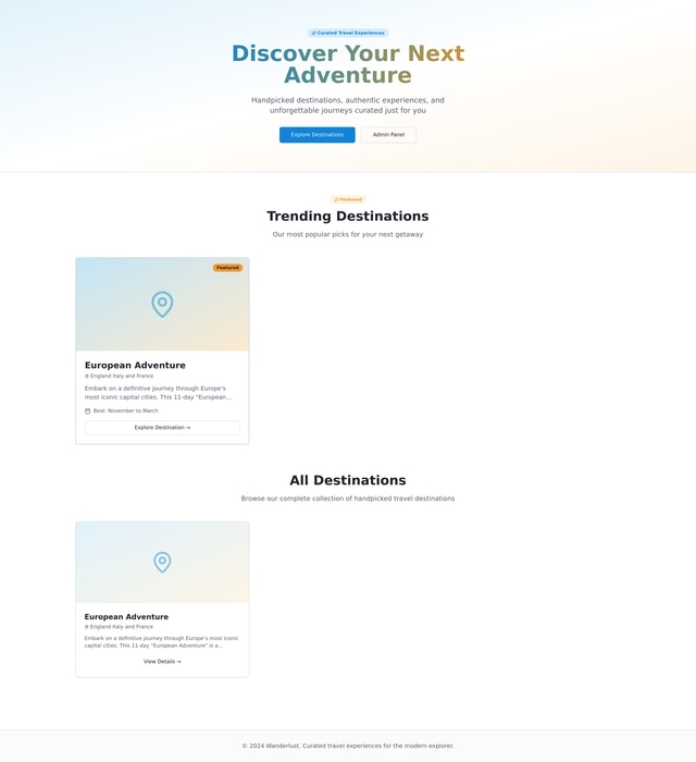 Travel Website Guide