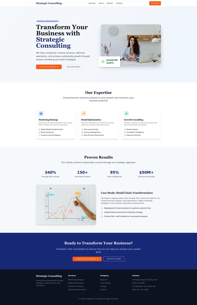 Marketing Retail Site