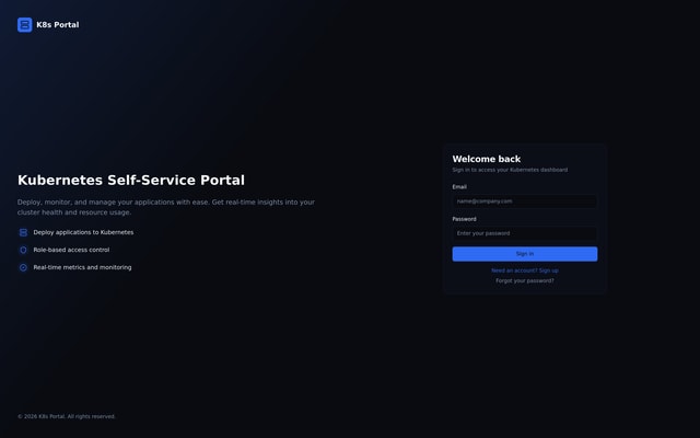 Kubernetes Self-Service