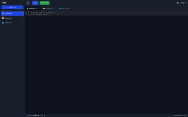 Advanced Text Editor