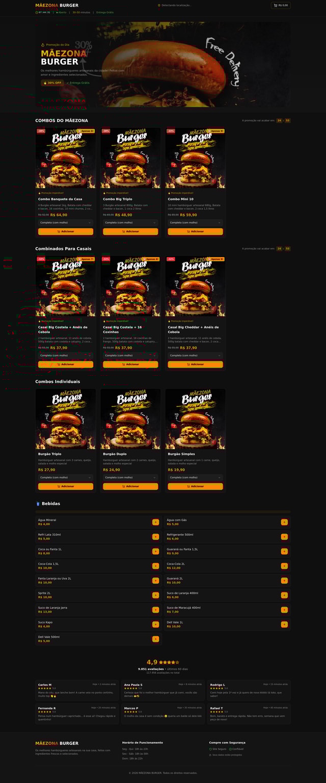 Maezona Burger Site
