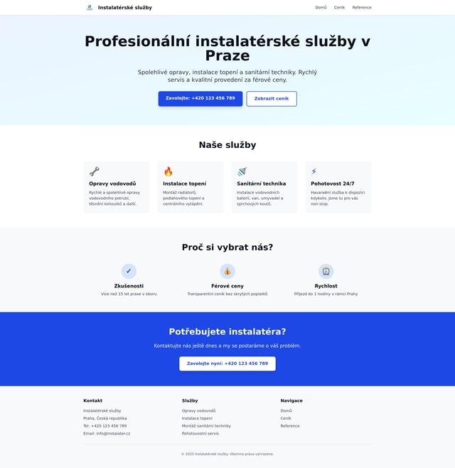 Plumber Website Project