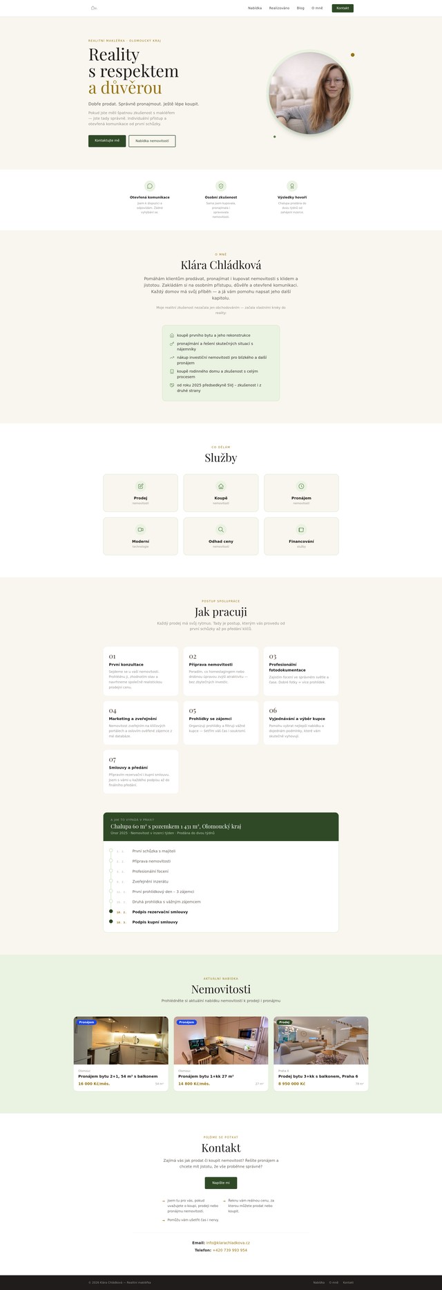 Klara Chladkova nemovitosti