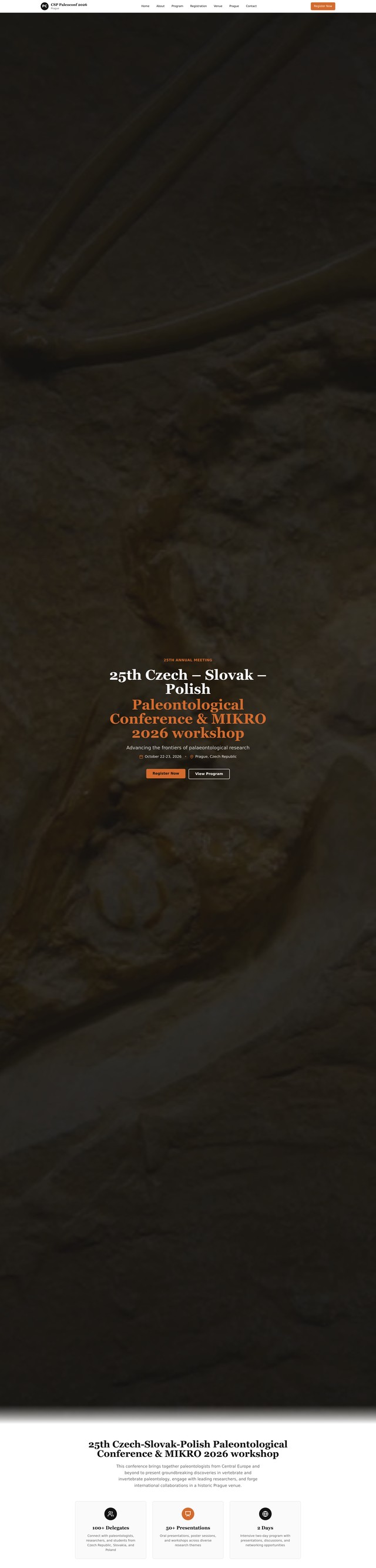 Palaeo Website Design