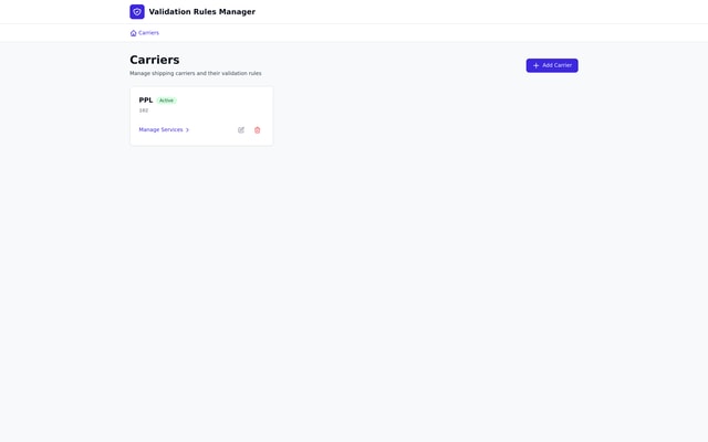 Validation Rules App
