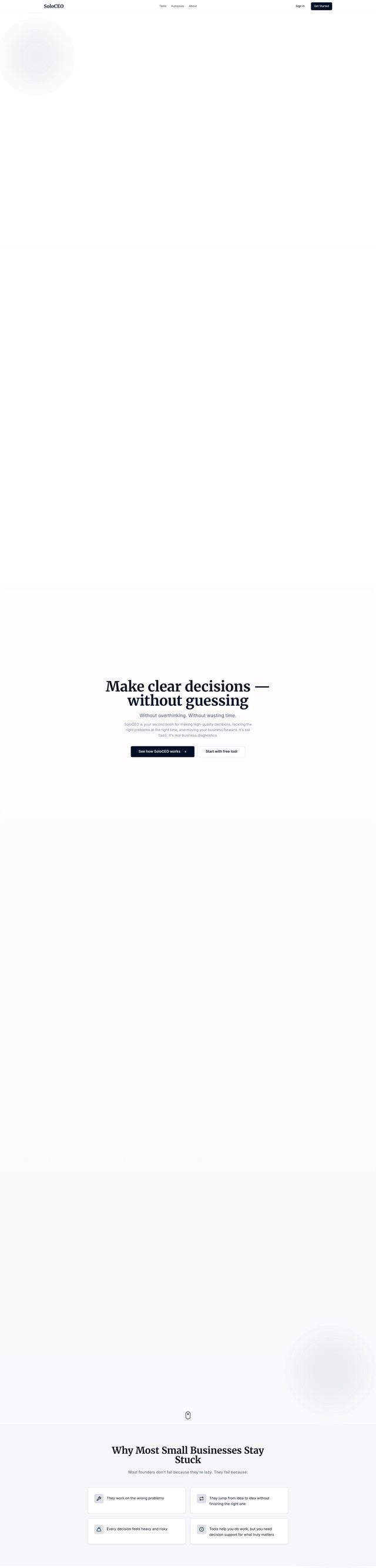 SoloCEO Landing