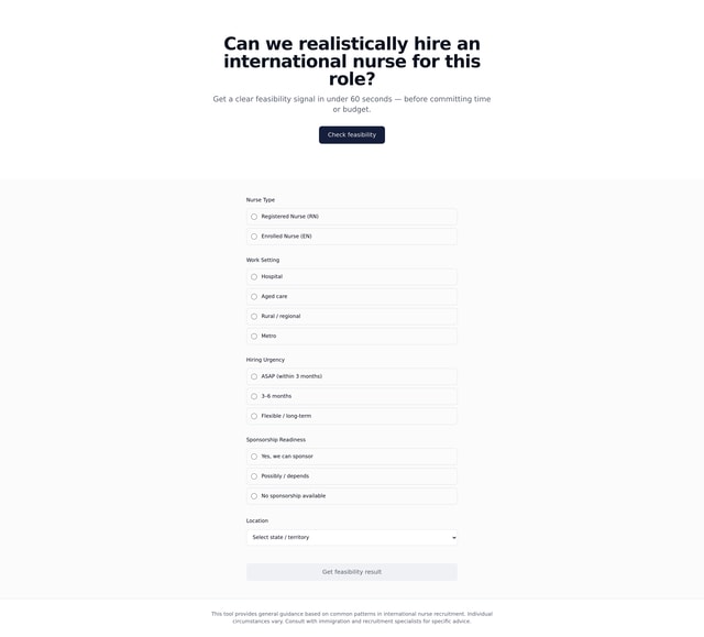 Hiring Feasibility Check