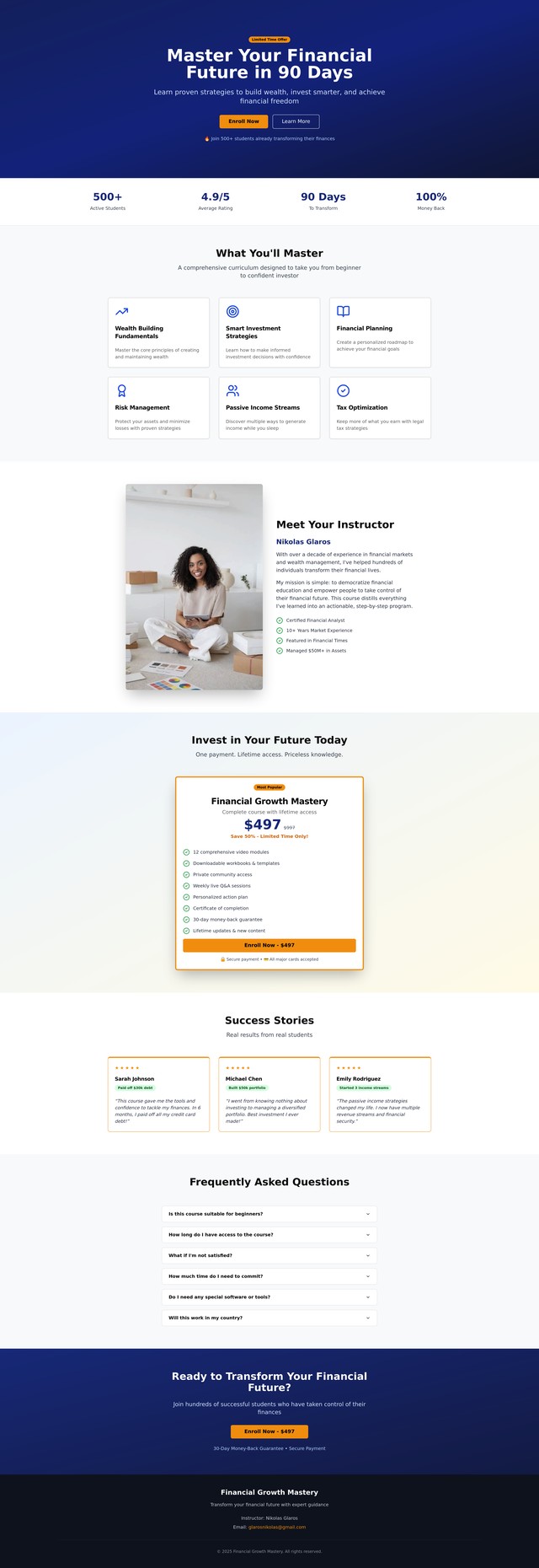 Financial Growth Course