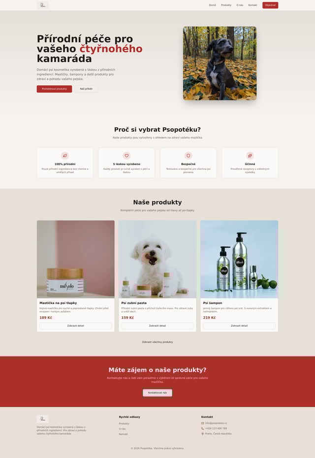 Psopotéka Eshop Idea