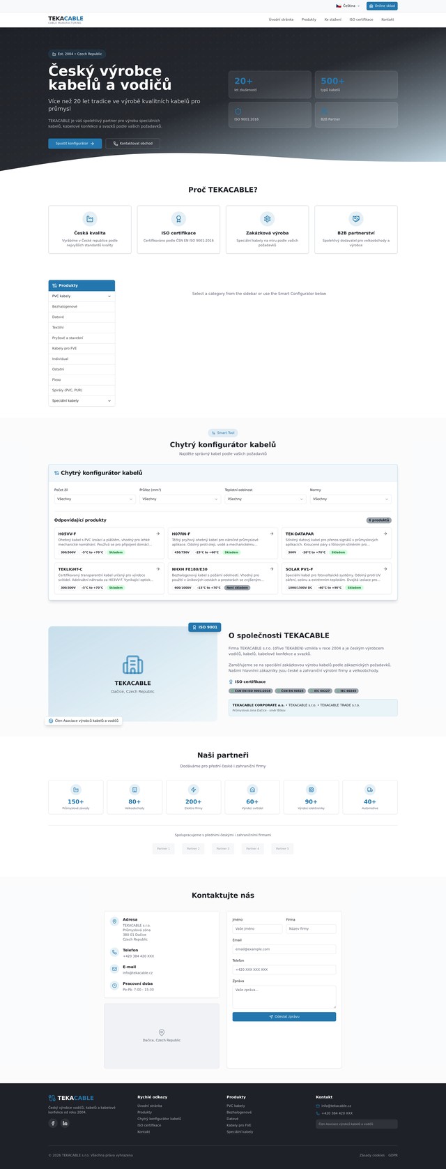 Tekacable Website Design