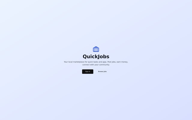 Quickjobs App Concept